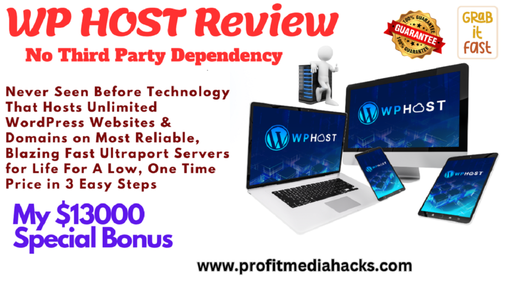 WP Host Review - Most Reliable Ultraport Servers that Host Unlimited WordPress Websites & Domains (WP Host App By Amit Gaikwad | Anirudh Baavra)