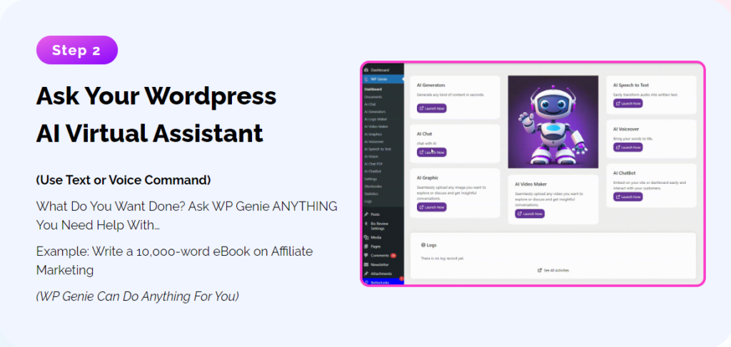 WP Genie Review: Grab This World’s First “Human-Like” AI Virtual Assistant! (by Seun Ogundele)