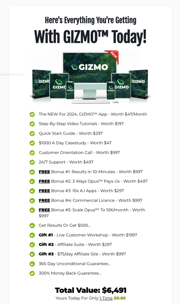 Gizmo Review: World's 1st Auto-Share Any Affiliate Link To 200+ Sites ( By Billy Darr)