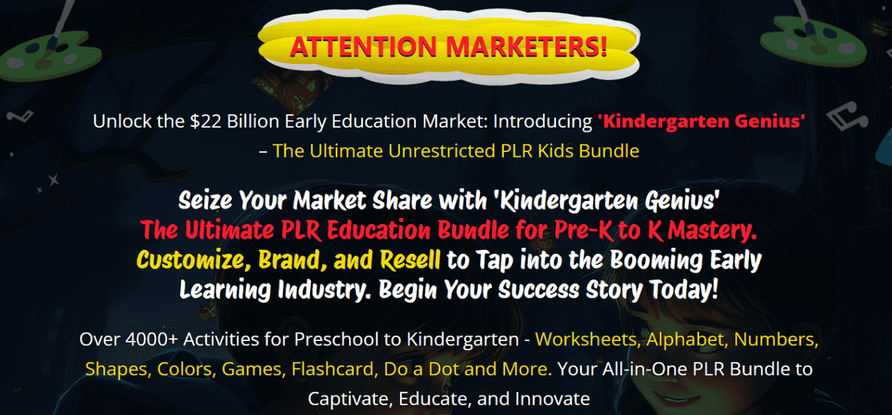 The Ultimate Unrestricted Plr Kids Bundle