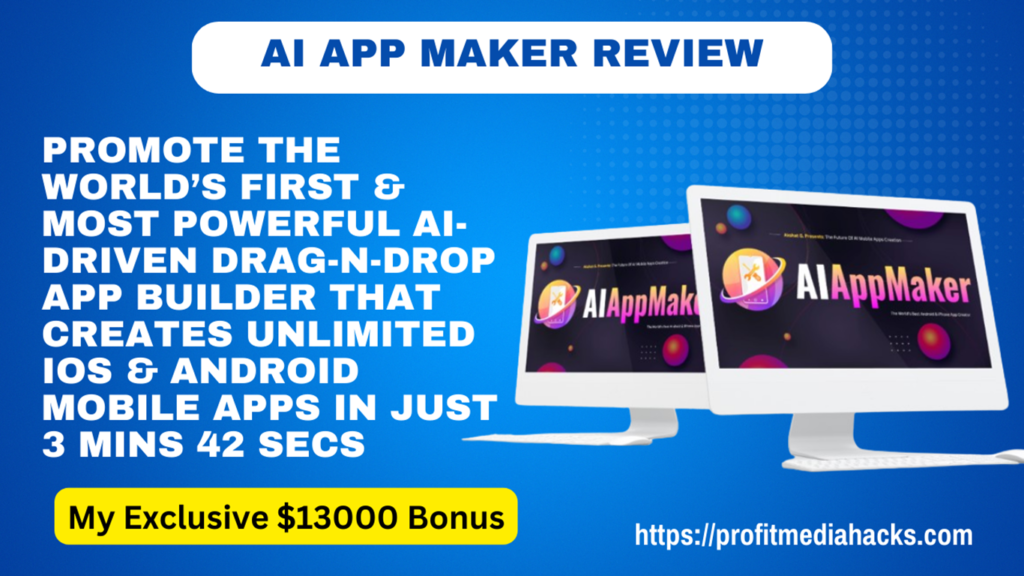 AI App Maker Review: World’s First AI-Driven, Drag-N-Drop Mobile App Builder