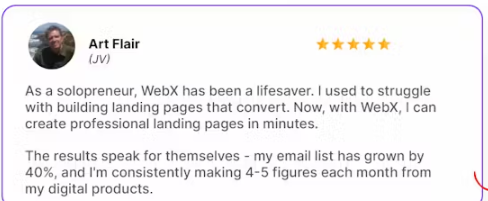 WEBX Review: Create STUNNING Landing Pages, eCom Stores & Sales Funnels in Secs