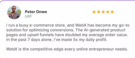 WEBX Review: Create STUNNING Landing Pages, eCom Stores & Sales Funnels in Secs