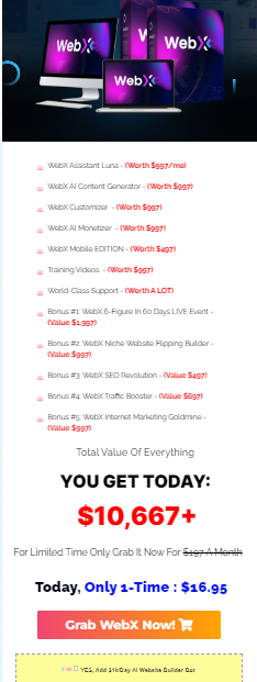 WEBX Review: Create STUNNING Landing Pages, eCom Stores & Sales Funnels in Secs