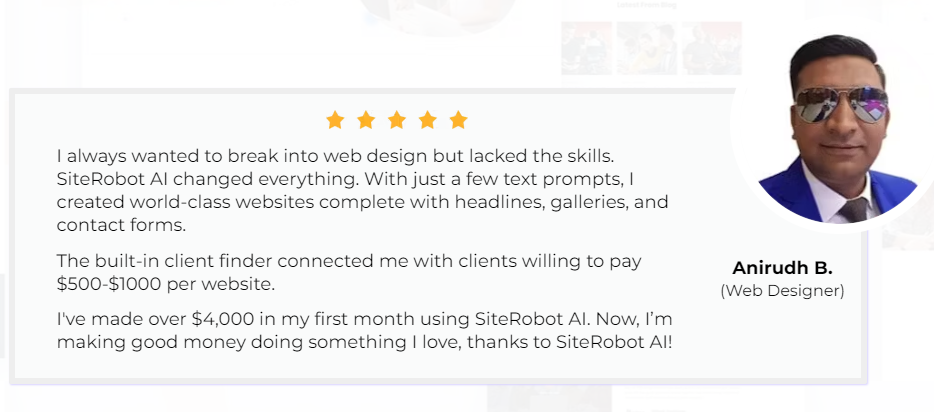 SiteRobot AI Review: Build Websites & Find Clients on Autopilot with SiteRobot AI ( by Uddhab Pramanik )