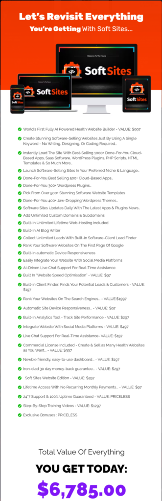 SoftSites Review: Unlock Self-Updating Software Sites & Earn $1000 Daily