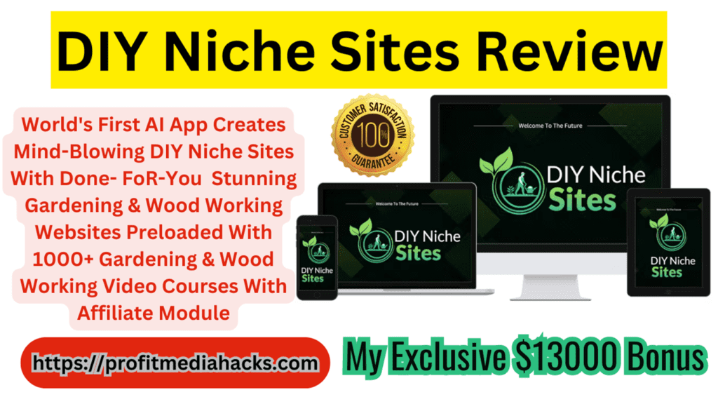 DIY Niche Sites Review: Unlock Top-Earning DIY Sites: Start Selling in 60 Seconds!