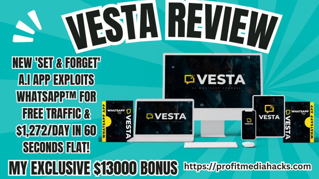 Vesta Review:  World's 1st Chatgpt Powered Set & Forget Money-Making Websites