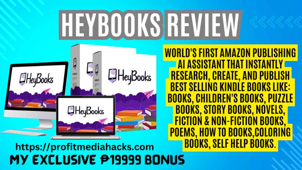 HeyBOOKS Review: AI-Powered Book Publishing—Unlock $527 Per Day on Amazon KDP!