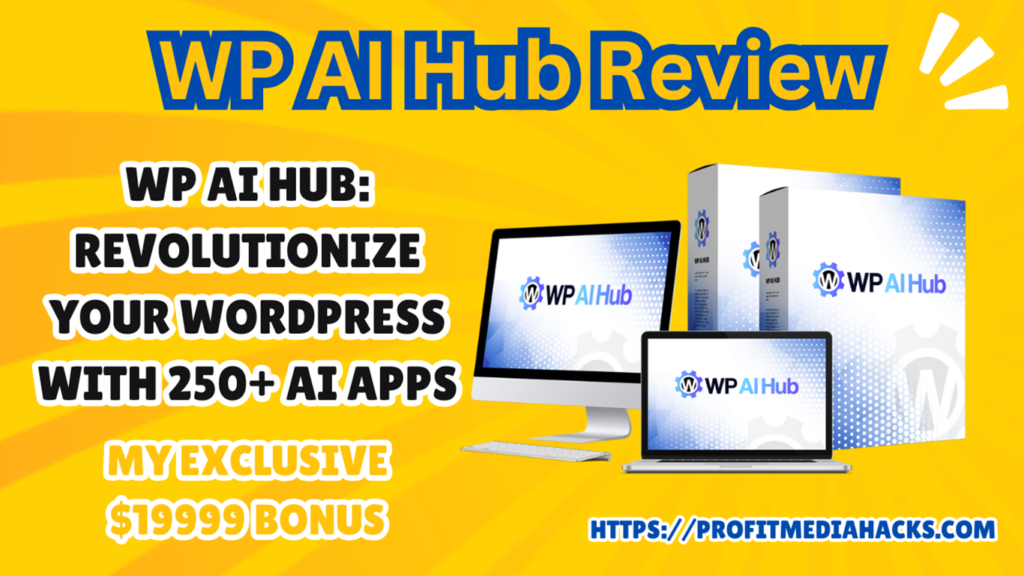 WP AI Hub Review: Revolutionize Your WordPress with 250+ AI Apps (by Amit Gaikwad | Anirudh Baavra)