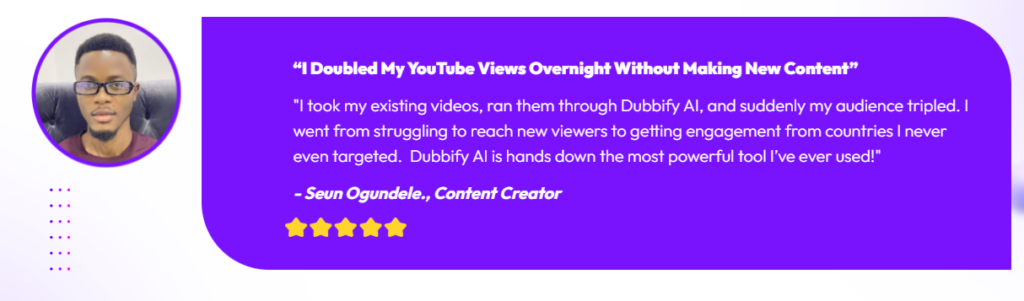 Dubbify AI – The Ultimate Video Translation & Dubbing Powerhouse!